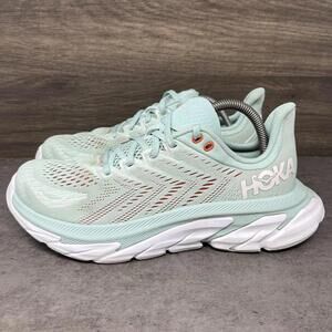 HOKA Clifton Edge Running Shoes Womens Size 9 Mint Green Sneakers One One